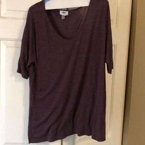 Purple old navy top (flowy) size L